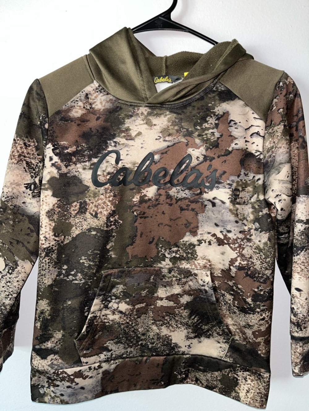 Cabela's Kids Camo Hooded Jacket in Brown & Green